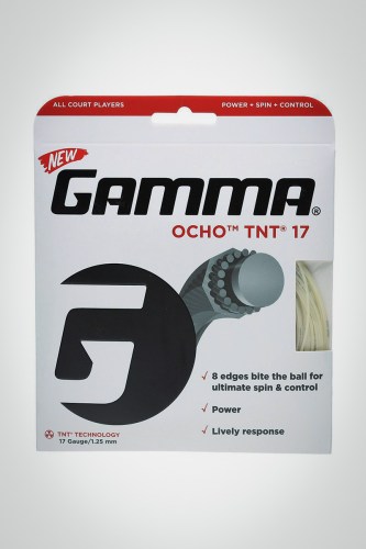 Струны для теннисной ракетки Gamma Ocho TNT 125 / 17 - 12 метров (естественные)