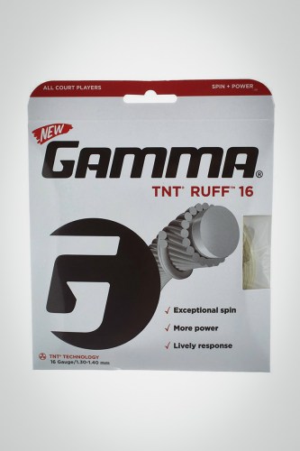 Струны для теннисной ракетки Gamma TNT Ruff 16 - 12 метров (естественные)