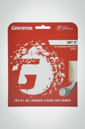 Струны для теннисной ракетки Gamma TNT2 127 / 17 - 12 метров (естественные)