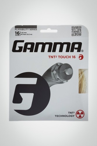 Струны для теннисной ракетки Gamma TNT2 Touch 132 / 16 - 12 метров (естественные)