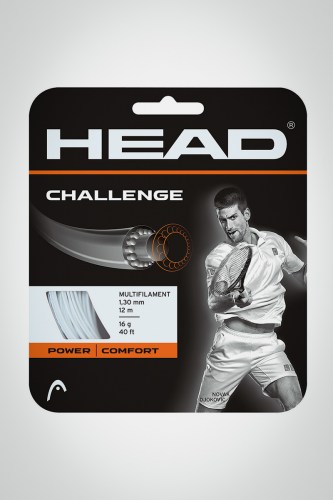 Струны для теннисной ракетки Head Challange 130 / 16 - 12 метров (белые)