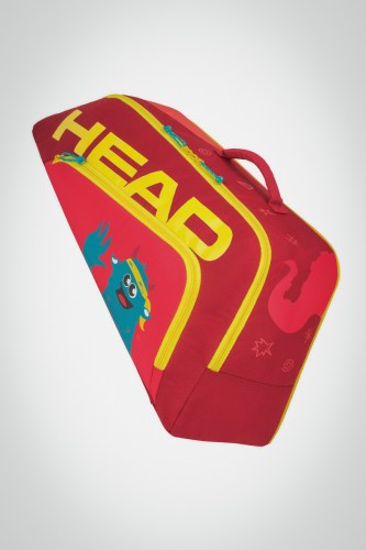 Купить детскую теннисную сумку Head Combi Novak (красная / желтая)