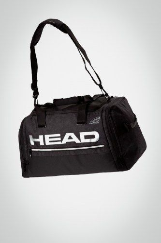 Купить теннисную сумку Head Djokovic Duffle (черная / белая)