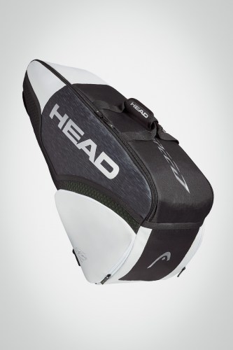 Теннисная сумка Head Djokovic Speed x6 Combi (черная / белая / серая)