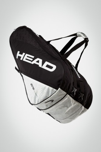 Купить теннисную сумку Head Elite x12 Monstercombi (черная / белая)