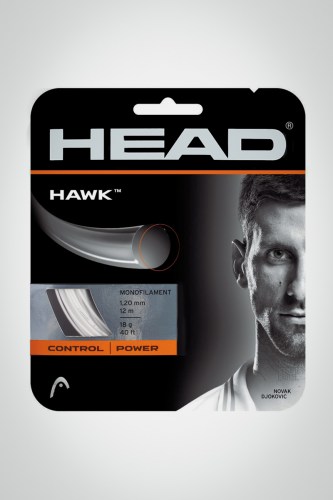 Струны для теннисной ракетки Head Hawk 120 / 18 - 12 метров (белые)