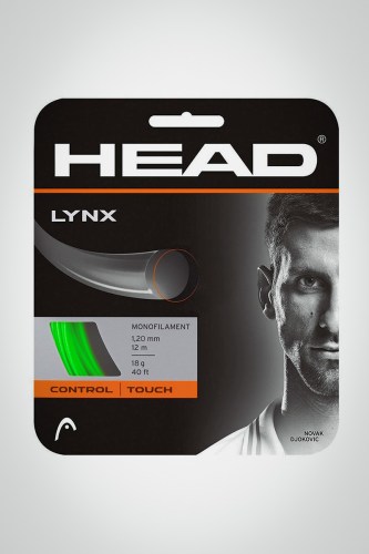 Струны для теннисной ракетки Head Lynx 120 / 18 - 12 метров (зеленые)