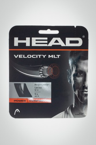 Струны для теннисной ракетки Head Multipower Velocity 130 / 16 - 12 метров (черные)