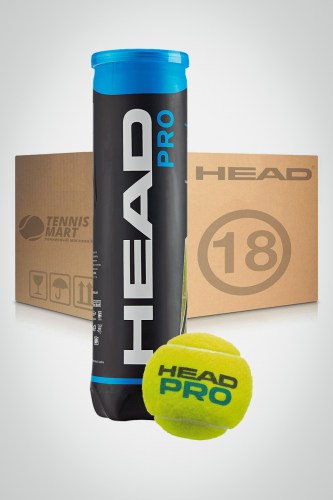 Коробка мячей для большого тенниса Head Pro (18 банок)