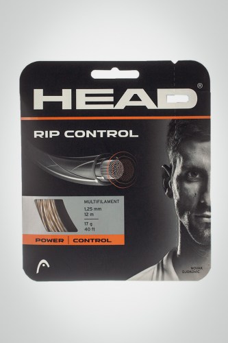 Струны для теннисной ракетки Head Rip Control 125 / 17 - 12 метров (естественные / белые)