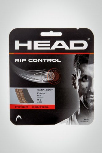 Струны для теннисной ракетки Head Rip Control 130 / 16 - 12 метров (естественные / белые)