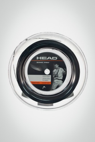 Струны для теннисной ракетки Head Sonic Pro 125 / 17 - 200 метров (черные)