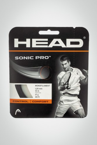 Струны для теннисной ракетки Head Sonic Pro 125 / 17 - 12 метров (черные)