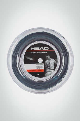 Струны для теннисной ракетки Head Sonic Pro Edge 130 / 16 - 200 метров (серые)