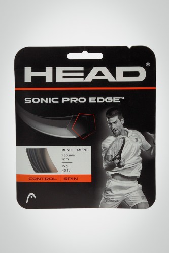 Струны для теннисной ракетки Head Sonic Pro Edge 130 / 16 - 12 метров (серые)