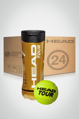 Коробка мячей для большого тенниса Head Tour (24 банки)