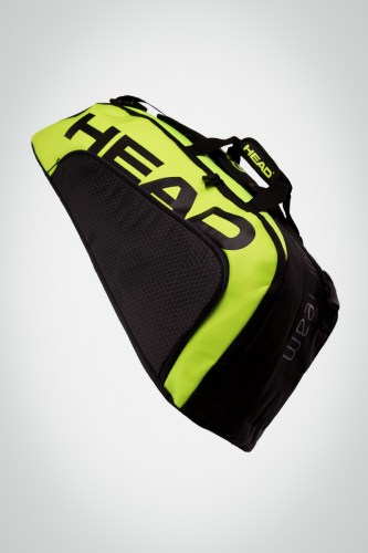 Купить теннисную сумку Head Tour Team Extreme x6 Combi (черная / желтая)
