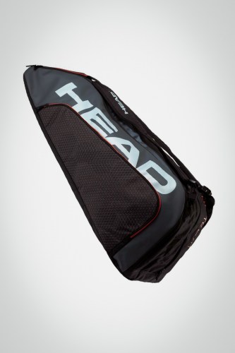Купить теннисную сумку Head Tour Team x12 Supercombi (черная / серая)