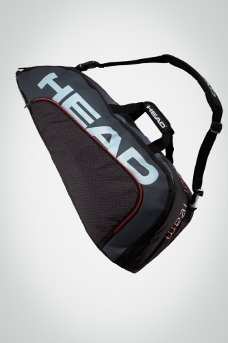 Купить теннисную сумку Head Tour Team x6 Combi (черная / серая)