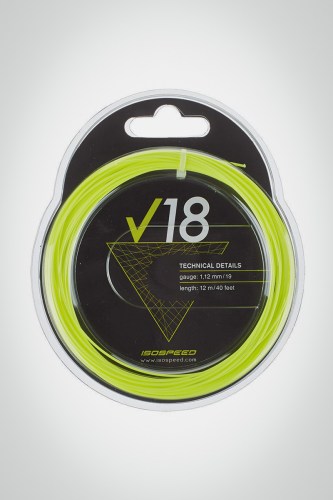 Струны для теннисной ракетки Isospeed Touch Poly V18 112 / 19 - 12 метров (желтые)
