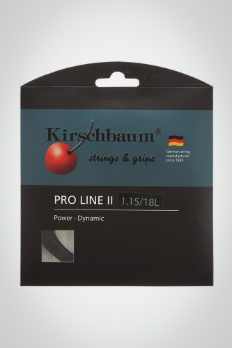 Струны для теннисной ракетки Kirschbaum Pro Line 2 115 / 18L - 12 метров (черные)