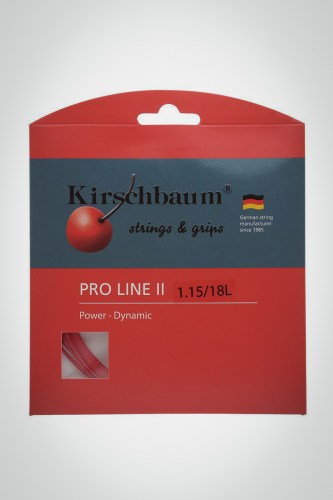 Струны для теннисной ракетки Kirschbaum Pro Line 2 115 / 18L - 12 метров (красные)