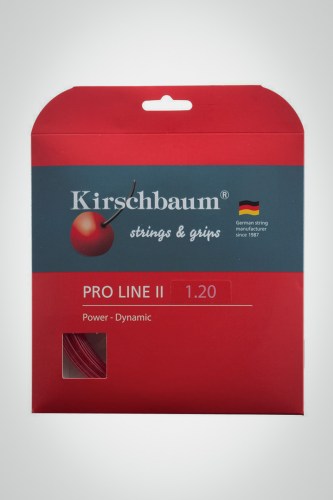 Струны для теннисной ракетки Kirschbaum Pro Line 2 120 / 18 - 12 метров (красные)