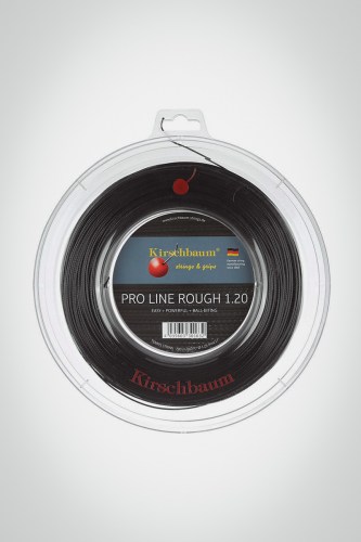 Струны для теннисной ракетки Kirschbaum Pro Line 2 Rough 120 / 18 - 200 метров (черные)