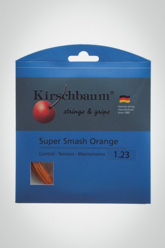 Струны для теннисной ракетки Kirschbaum Super Smash 123 / 17 - 12 метров (оранжевые)