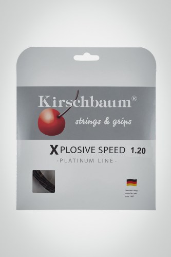 Струны для теннисной ракетки Kirschbaum Xplosive Speed 120 / 18 - 12 метров (черные)