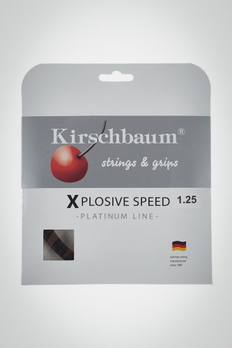 Струны для теннисной ракетки Kirschbaum Xplosive Speed 125 / 17 - 12 метров (черные)