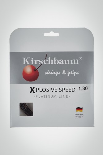 Струны для теннисной ракетки Kirschbaum Xplosive Speed 130 / 16 - 12 метров (черные)
