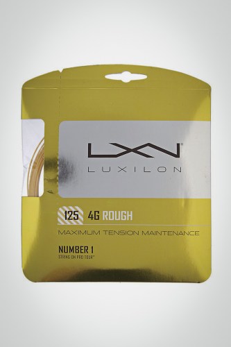 Струны для теннисной ракетки Luxilon 4G Rough 130 / 16 - 12 метров (желтые)