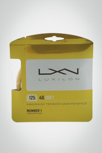 Струны для теннисной ракетки Luxilon 4G Soft 125 / 16 - 12 метров (желтые)