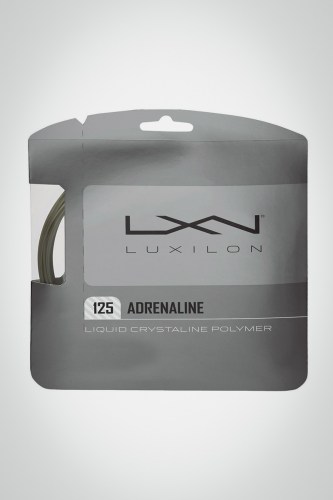 Струны для теннисной ракетки Luxilon Adrenaline 125 / 16l - 12 метров (серые)