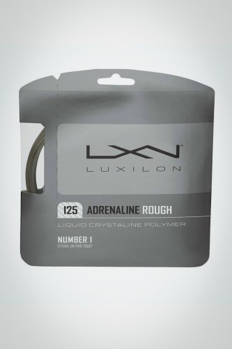 Струны для теннисной ракетки Luxilon Adrenaline Rough 125 / 16l - 12 метров (серые)