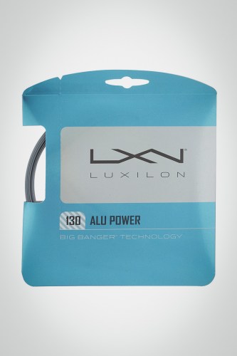 Струны для теннисной ракетки Luxilon Alu Power 130 / 16 - 12 метров (серые)