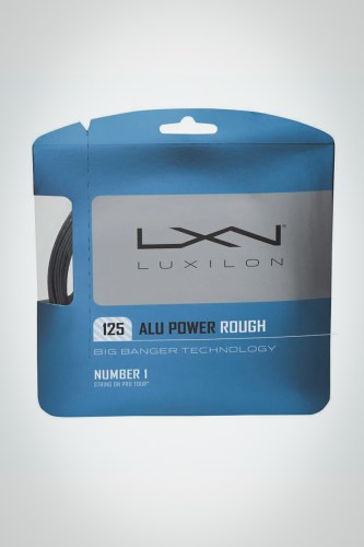 Струны для теннисной ракетки Luxilon Alu Power Rough 125 / 16l - 12 метров (серые)