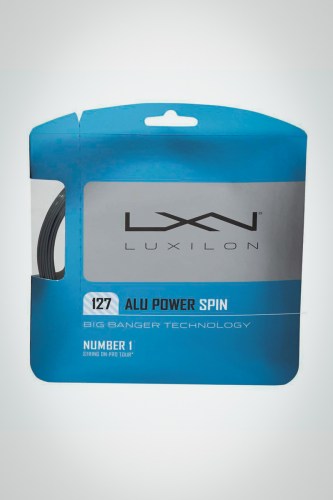 Струны для теннисной ракетки Luxilon Alu Power Spin 127 / 16 - 12 метров (серые)