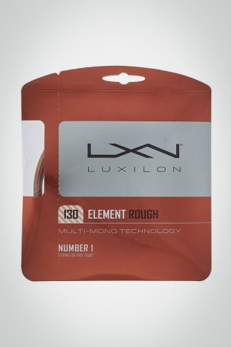 Струны для теннисной ракетки Luxilon Element Rough 130 / 16 - 12 метров (белые / коричневые)