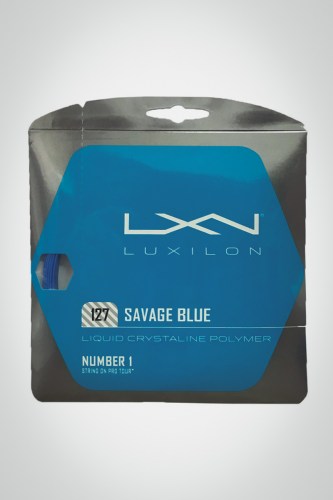 Струны для теннисной ракетки Luxilon Savage 127 / 16 - 12 метров (синие)