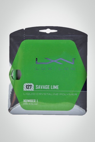 Струны для теннисной ракетки Luxilon Savage 127 / 16 - 12 метров (зеленые)