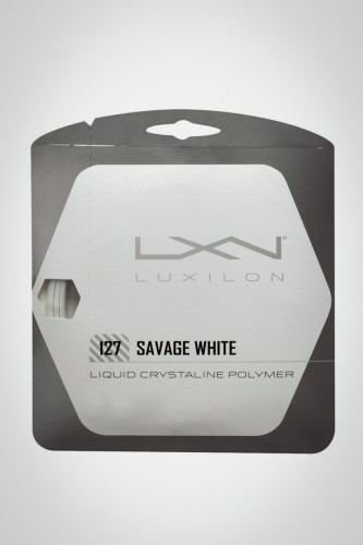 Струны для теннисной ракетки Luxilon Savage 127 / 16 - 12 метров (белые)
