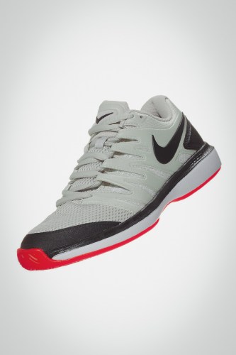 Мужские теннисные кроссовки Nike Air Zoom Prestige (серые / черные)
