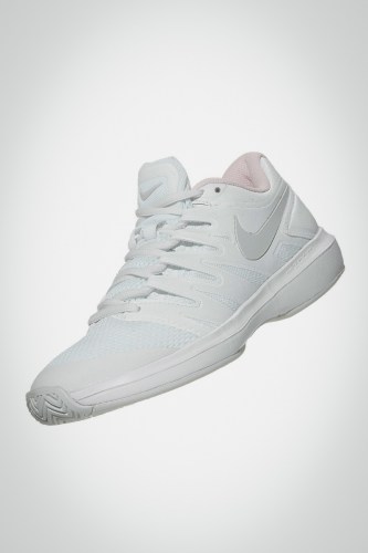 Женские теннисные кроссовки Nike Air Zoom Prestige (белые / розовые)