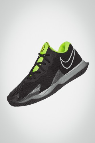 Мужские теннисные кроссовки Nike Air Zoom Vapor Cage 4 (черные / салатовые)