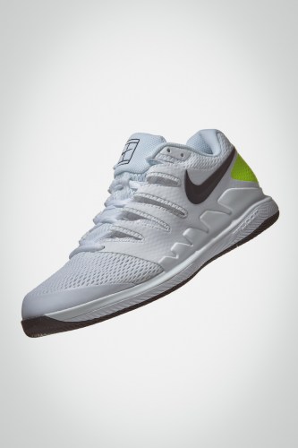 Мужские теннисные кроссовки Nike Air Zoom Vapor X (белые / черные / салатовые)