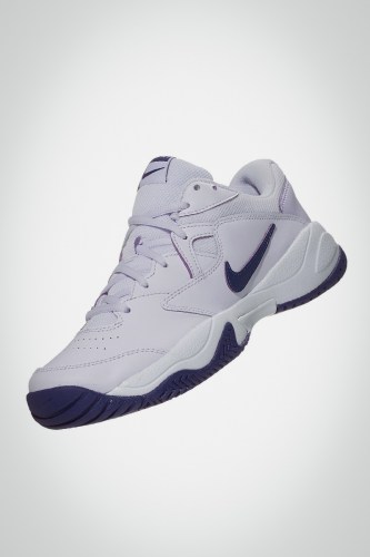 Женские теннисные кроссовки Nike Court Lite 2 (белые / фиолетовые)