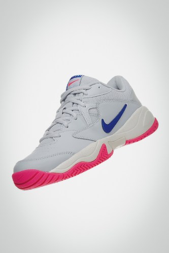 Женские теннисные кроссовки Nike Court Lite 2 (серые / розовые)