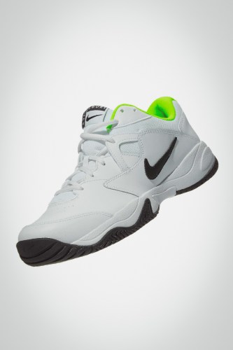 Мужские теннисные кроссовки для тенниса Nike Court Lite 2 Wide (белые / черные / салатовые)